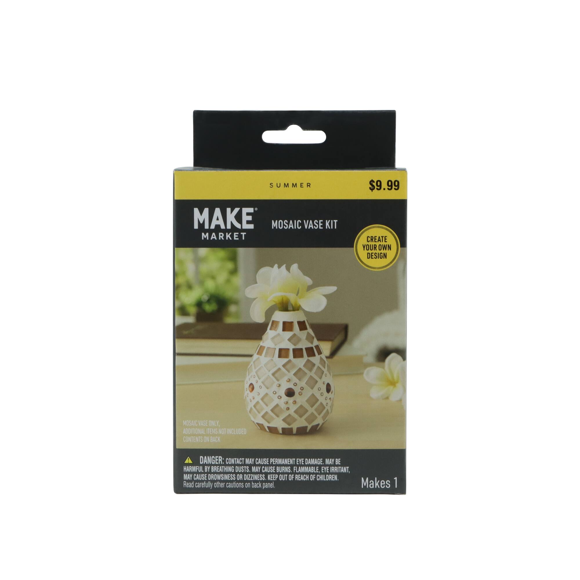 Tan & Brown Mosaic Vase Kit by Make Market®